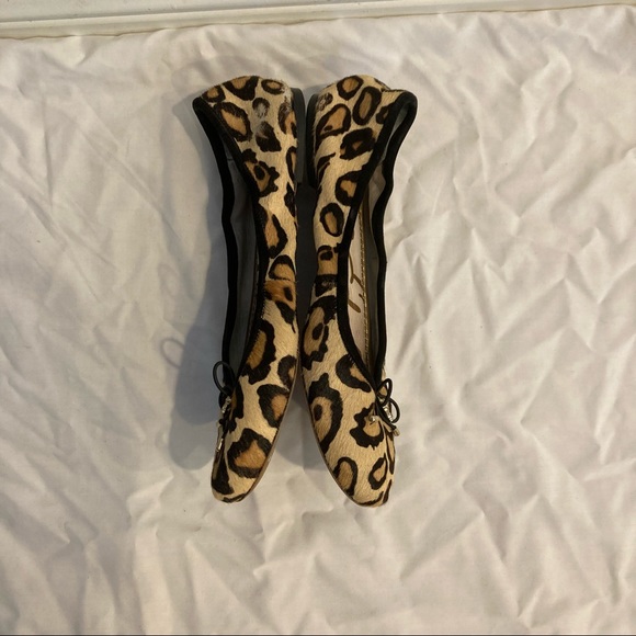 Sam Edelman brand Leopard animal print ballet flat ballerina flats, size 8.5 - Picture 5 of 7
